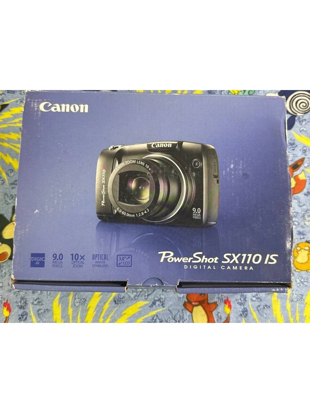 Canon PowerShot SX110 IS Digital Camera 10x Zoom 9.0MP Black - Complete Tested